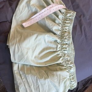 Queen / King Bed Skirt Light Green